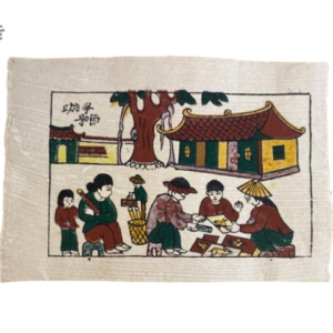 tranh đông hồ chợ quê